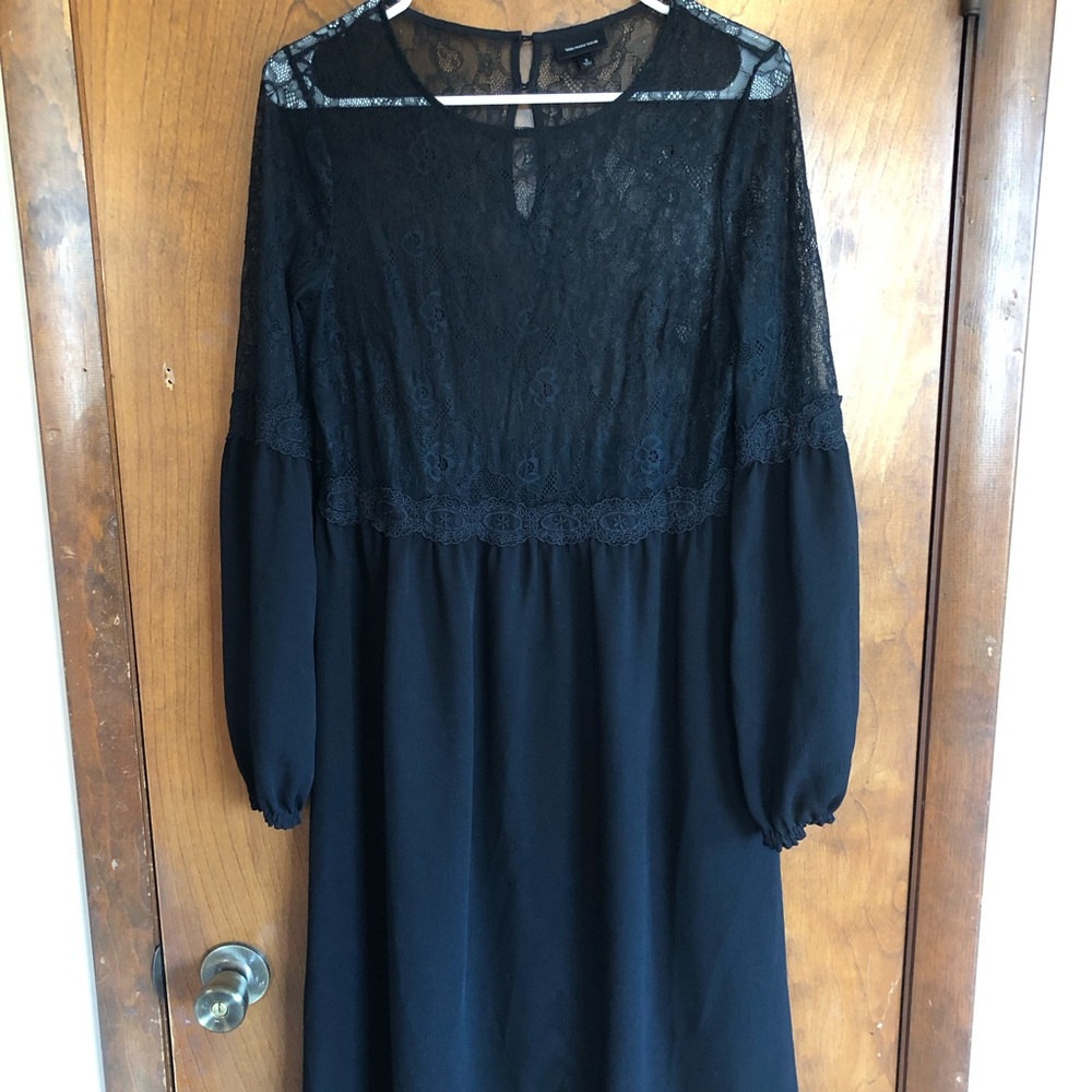 Who What Wear Black Lace Dress